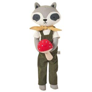 Hearth & Hand With Magnolia Raccoon Plush Toy With Mushroom